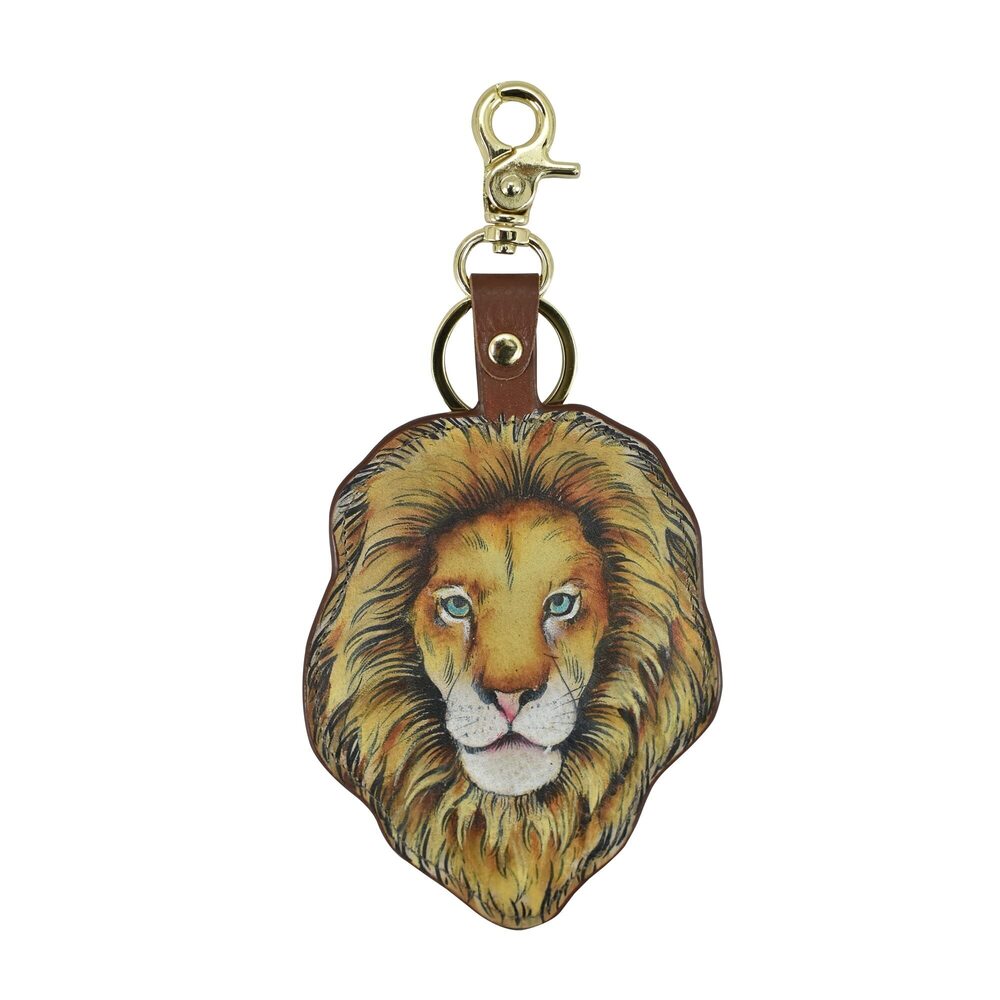 4339 ’s Hand Painted Leather Bag Charm - African Adventure
